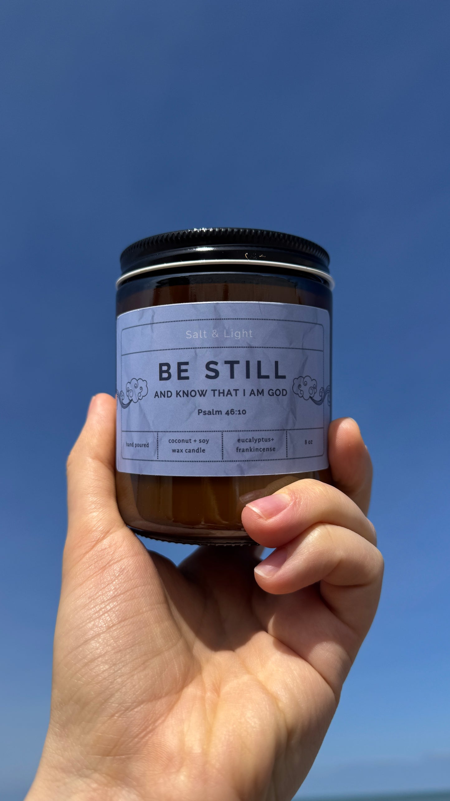 Blue Candle — Light of Stillness